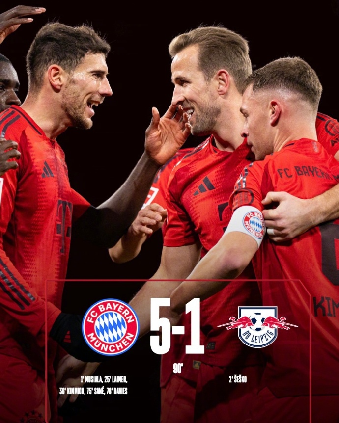 vsports体育-拜仁慕尼黑赢得关键战，德甲依旧强势-第2张图片-V体育